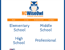 Tablet Screenshot of ncwiseowl.org